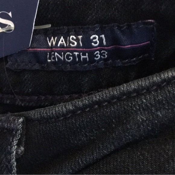 Vigoss Flare Leg Distressed Jeans Size 31” W x 33L ( 11/12 ) NWT - Picture 7 of 15